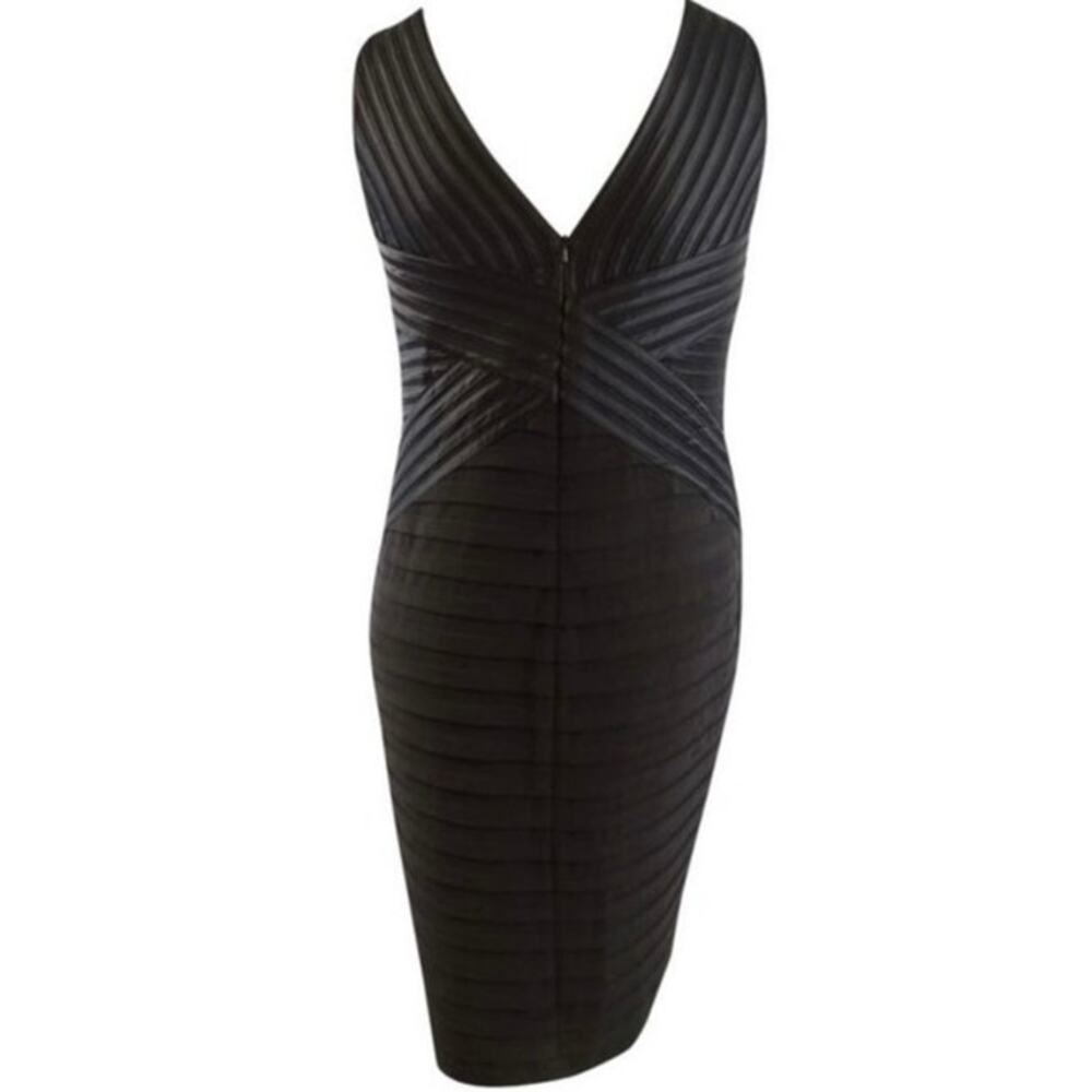 Betsy & Adam Bandage Detail Black Sheath Bodycon Dress NWT 22W - Picture 10 of 11